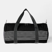 Sac De Sport monogramme rayé noir et blanc (Verso)