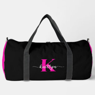 Sac De Sport Monogramme Rose Chaude Noir