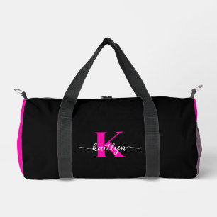 Sac De Sport Monogramme Rose Chaude Noir
