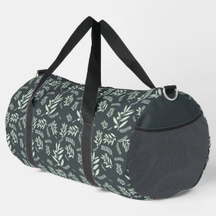 Sac De Sport Motif à branche d'olivier naturel