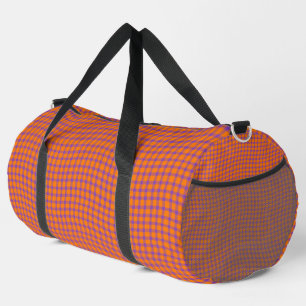 Sac De Sport Motif à carreaux à carreaux orange violet sans cou
