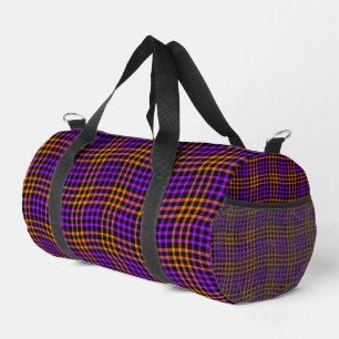 Sac De Sport Motif à carreaux à plaid orange violet sans coutur