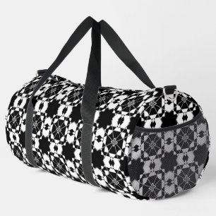 Sac De Sport Motif à carreaux rétro minimaliste – Design monoch
