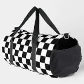 Sac De Sport Motif À damiers noir et blanc (Coin droit)