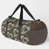Sac De Sport Motif à queue rouge sur Brown (Coin droit)