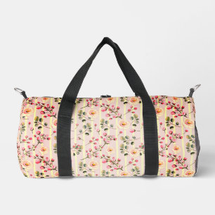 Sac De Sport Motif à rayures florales rose pâle