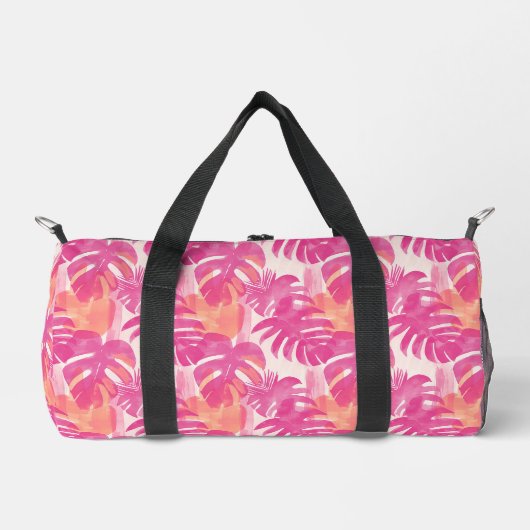 Sac De Sport Motif abstrait simple avec feuilles de monstera, f (Recto)