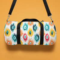 Motif Abstrait tribal coloré Monogramme