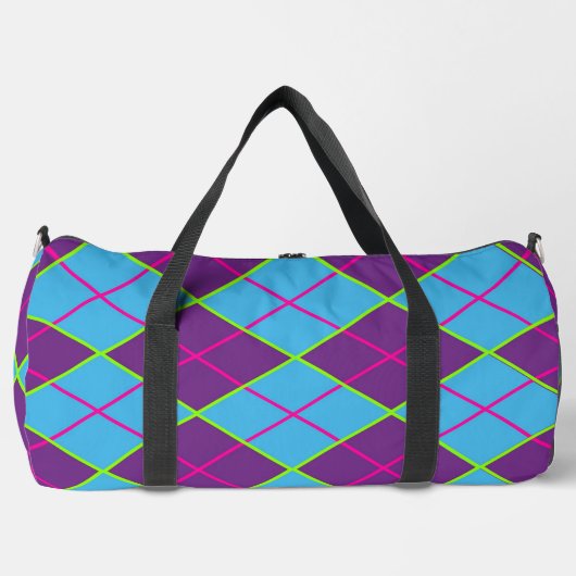 Sac De Sport Motif Argyle Classique (Recto)