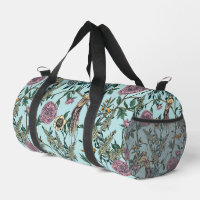 Motif botanique de couleur bleue de style vintage