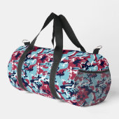 Sac De Sport Motif Camo - Bleu blanc bleu marine (Coin droit)