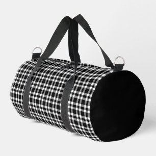 Sac De Sport Motif carreaux noir blanc petit