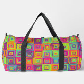 Sac De Sport Motif Carrés Colorés (Recto)
