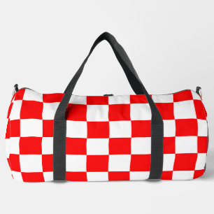 Sac De Sport Motif chèque À damiers blanc rouge