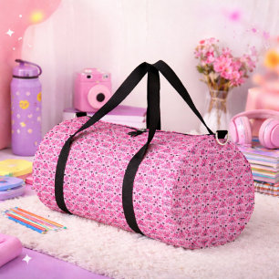Sac De Sport Motif damassé ornemental rose