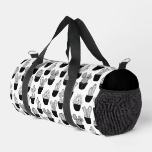 Sac De Sport Motif d'art de ligne Cactus