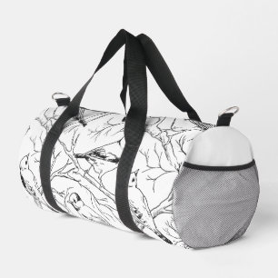 Sac De Sport Motif d'art linéaire minimaliste d'oiseaux nord-am