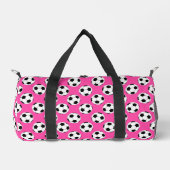 Sac De Sport Motif de balle de football rose (Recto)