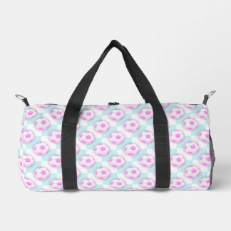 Sac De Sport Motif de ballon de football rose et bleu pour fill