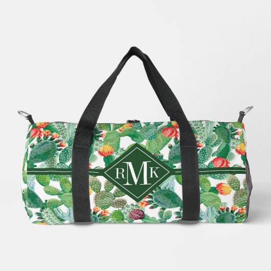 Sac De Sport Motif de cactus aquarelle (Recto)