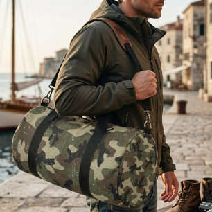 Sac De Sport Motif de camouflage militaire rétro