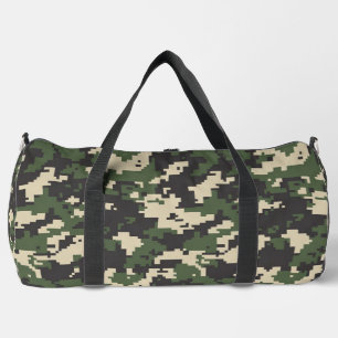 Sac De Sport Motif de camouflage numérique vert