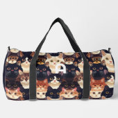 Sac De Sport Motif de chat mignon, monogrammed (Recto)