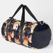 Sac De Sport Motif de chat mignon, monogrammed (Coin droit)