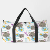 Sac De Sport Motif De Chats, Chats Mignons, Chatons, Poisson (Verso)