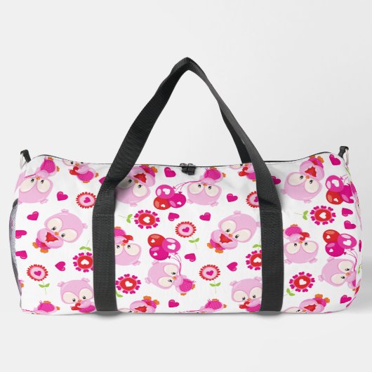 Sac De Sport Motif De Chouettes, Chouettes Mignonnes, Chouettes (Verso)