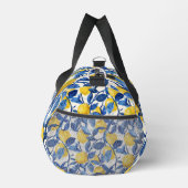 Sac De Sport Motif de citron en aquarelle bleue monogramme (Droite)