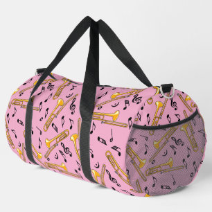 Sac De Sport Motif de crosshatch gris Trombone