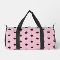 Motif de cupcake avec cerise sur le dessus
