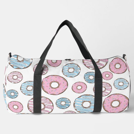 Sac De Sport Motif De Donuts, Donuts Roses, Donuts Bleus (Recto)