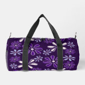 Sac De Sport Motif de doodle à fleurs violettes (Verso)