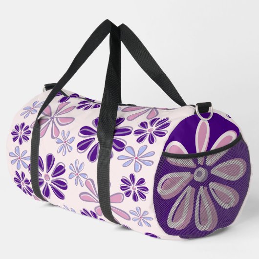 Sac De Sport Motif de doodle rose violet (Coin droit)
