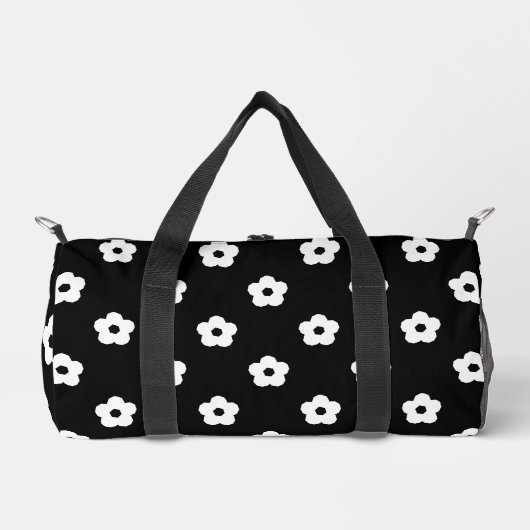 Sac De Sport Motif de fleurs blanches (Recto)