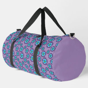 Sac De Sport Motif de fleurs bleu violet