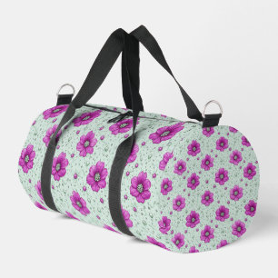 Sac De Sport Motif de fleurs roses avec gouttelettes