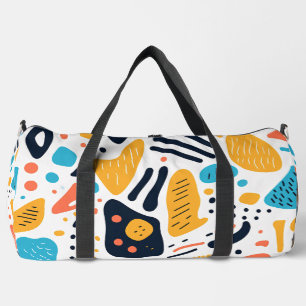 Sac De Sport Motif de formes organiques de style Memphis abstra