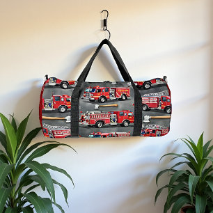 Sac De Sport Motif de hache de camion de pompiers personnalisé