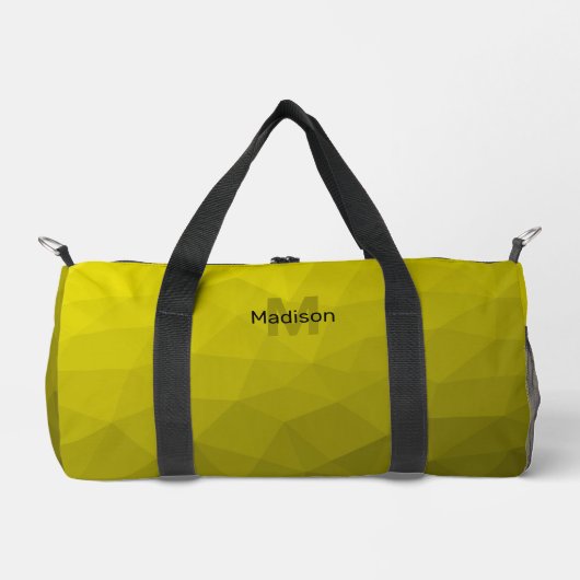 Sac De Sport Motif de maillage géométrique dégradé jaune (Recto)