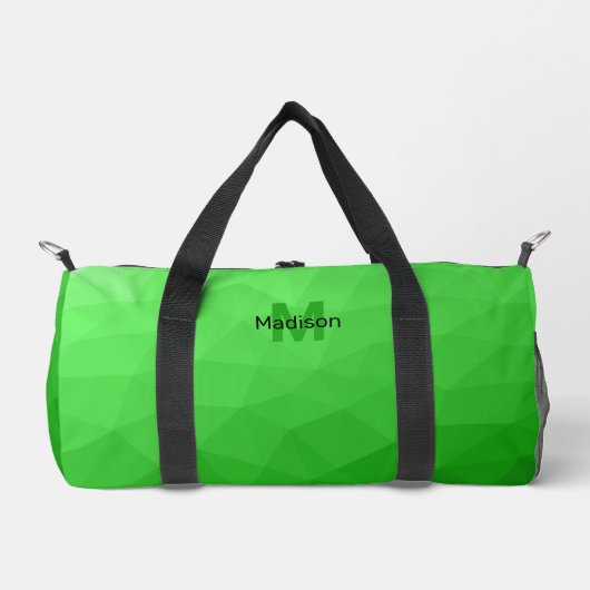 Sac De Sport Motif de maillage géométrique vert clair (Recto)