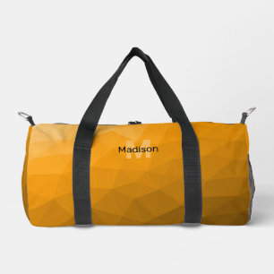 Sac De Sport Motif de maille géométrique à dégradé orange Monog