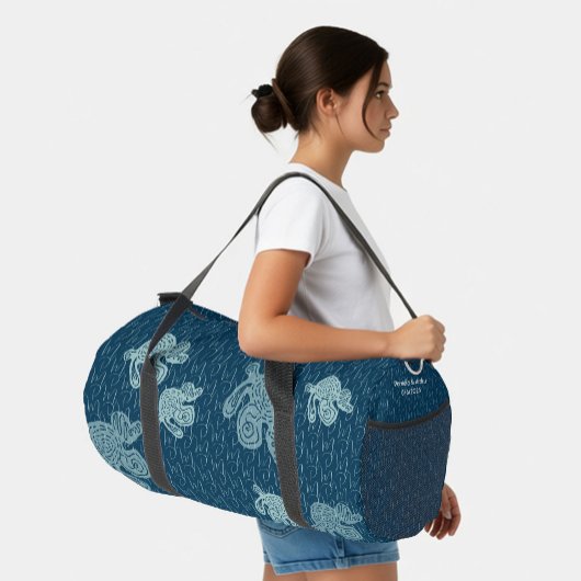 Sac De Sport Motif de monogramme abstrait