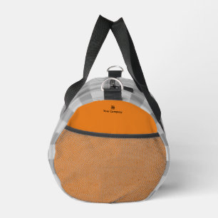 Sac De Sport Motif de pixels Gris, Accents orange Promotionnel