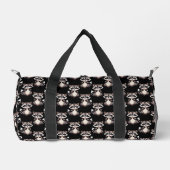 Sac De Sport Motif de Raton Laveur Noir Design  (Recto)
