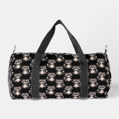 Sac De Sport Motif de Raton Laveur Noir Design  (Verso)