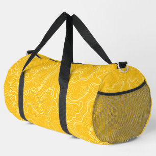Sac De Sport Motif de topographie jaune