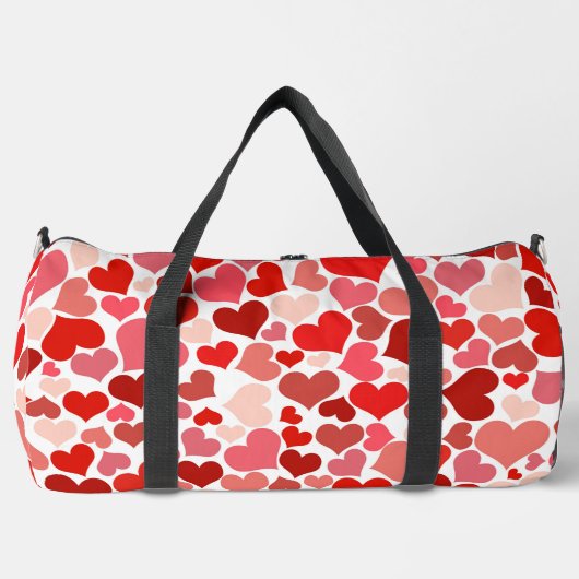 Sac De Sport Motif Des Coeurs, Coeurs Rouges, Amour (Recto)